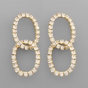 Double Oval Link Earrings